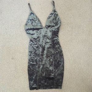 Silver/grey sparkle mini party dress